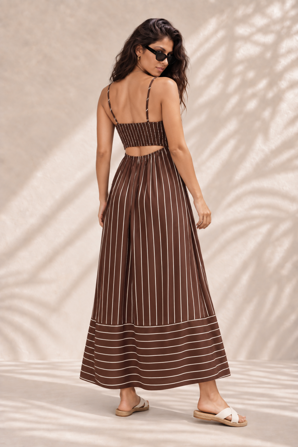 Vestido Longo Listrado Riviera