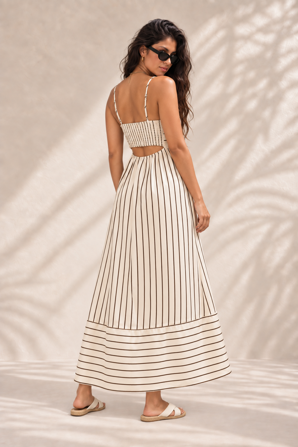 Vestido Longo Listrado Riviera