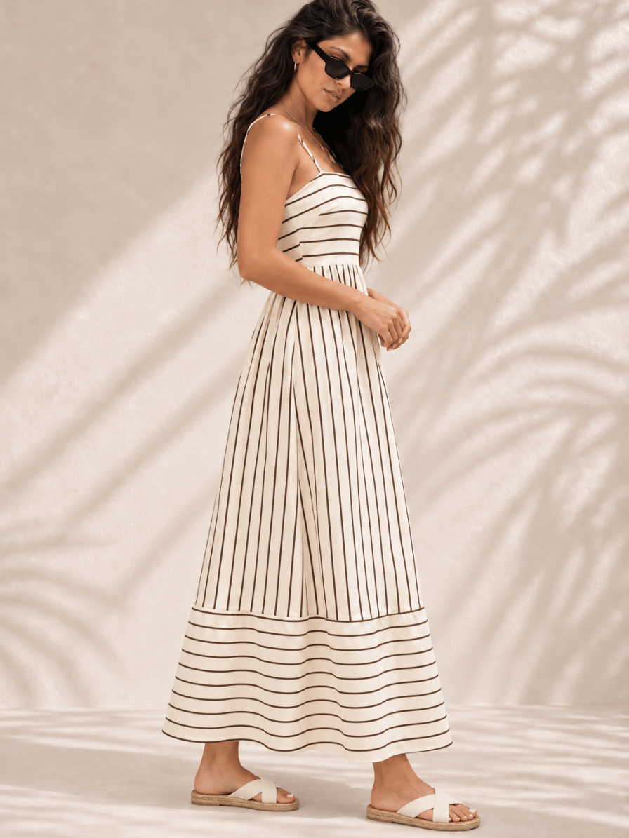 Vestido Longo Listrado Riviera