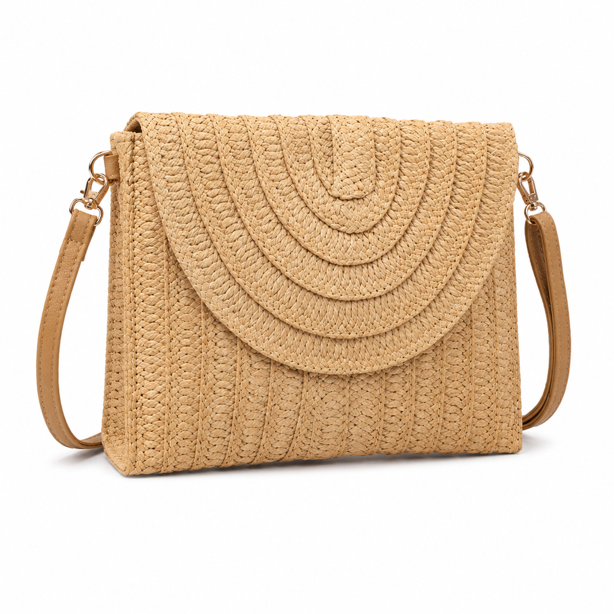 Bolsa Clutch de Palha Aurora