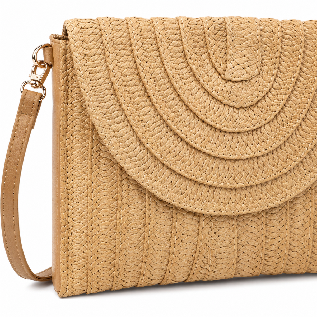 Bolsa Clutch de Palha Aurora