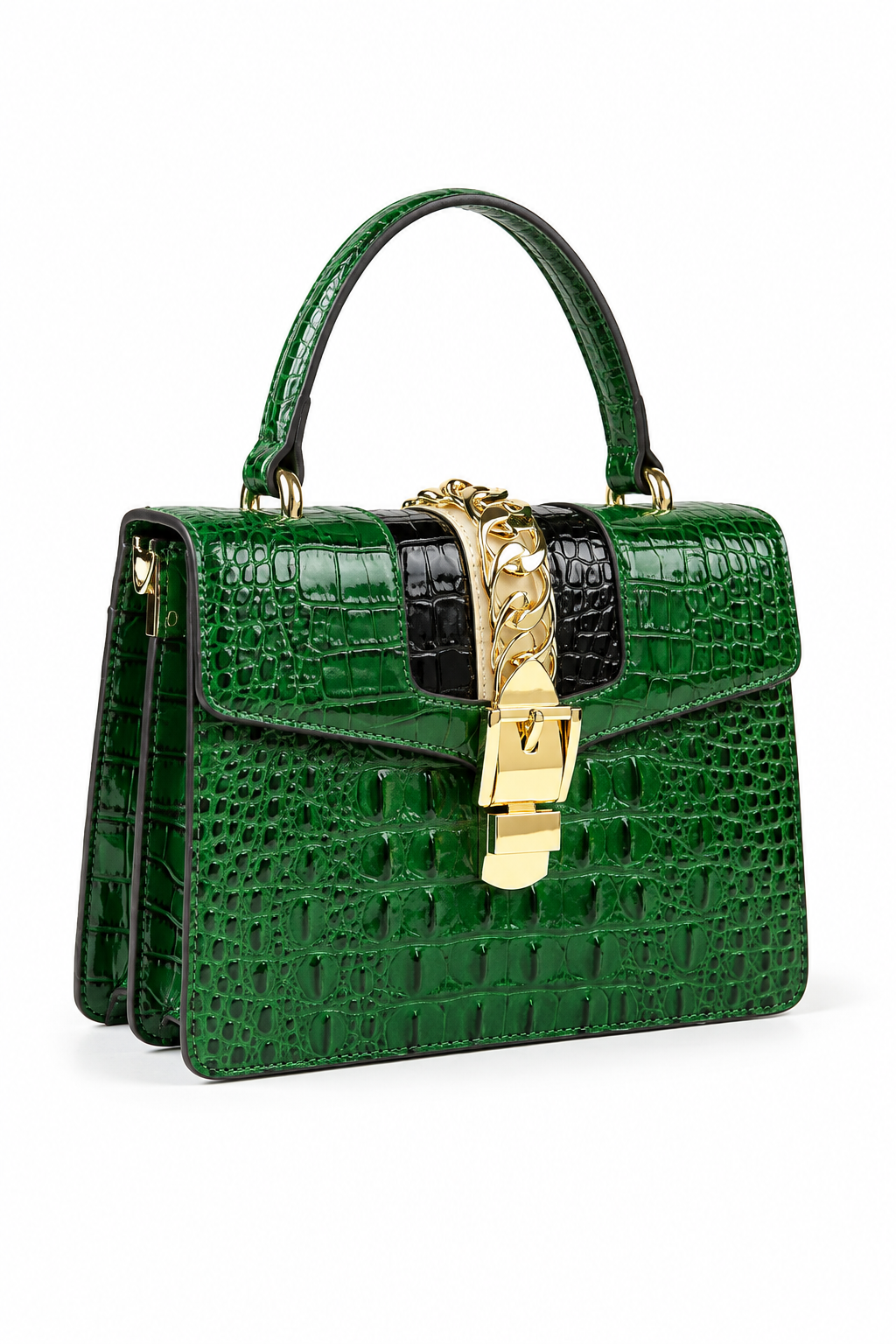 Bolsa Crossbody Croco Saint-Tropez