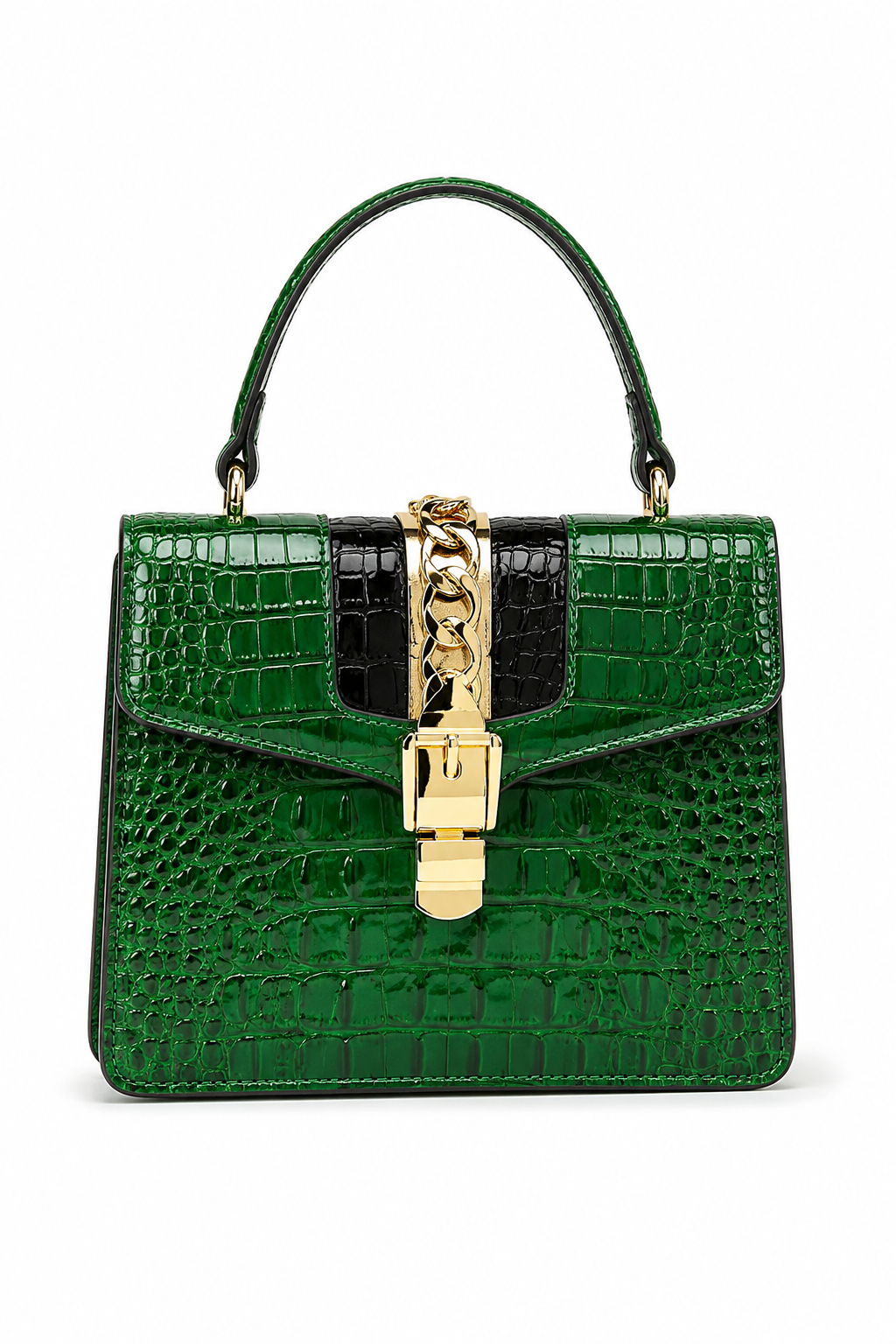 Bolsa Crossbody Croco Saint-Tropez