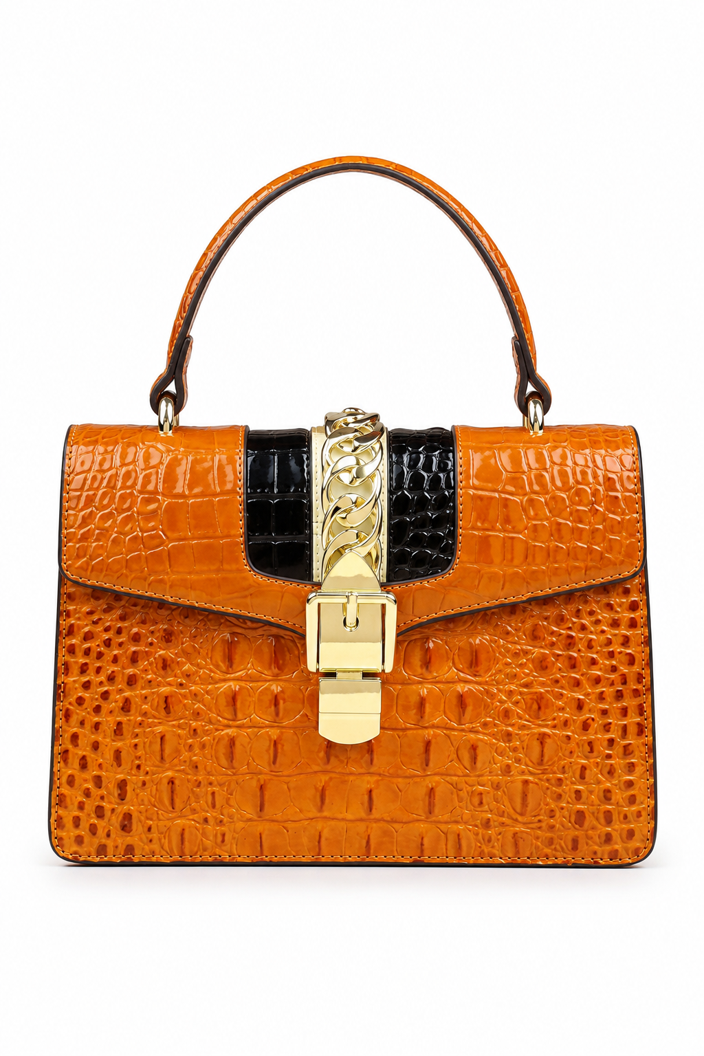 Bolsa Crossbody Croco Saint-Tropez