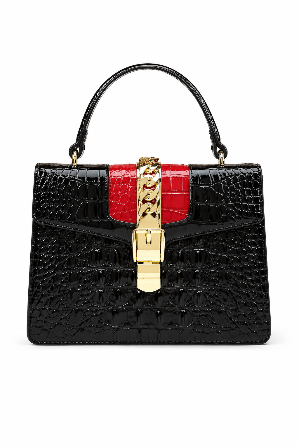 Bolsa Crossbody Croco Saint-Tropez
