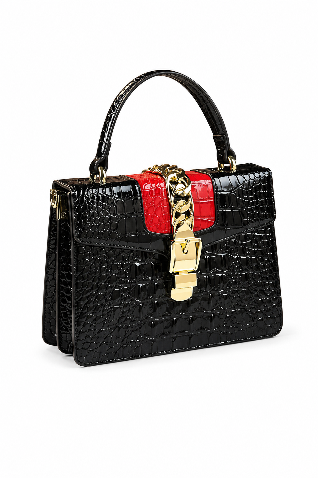 Bolsa Crossbody Croco Saint-Tropez