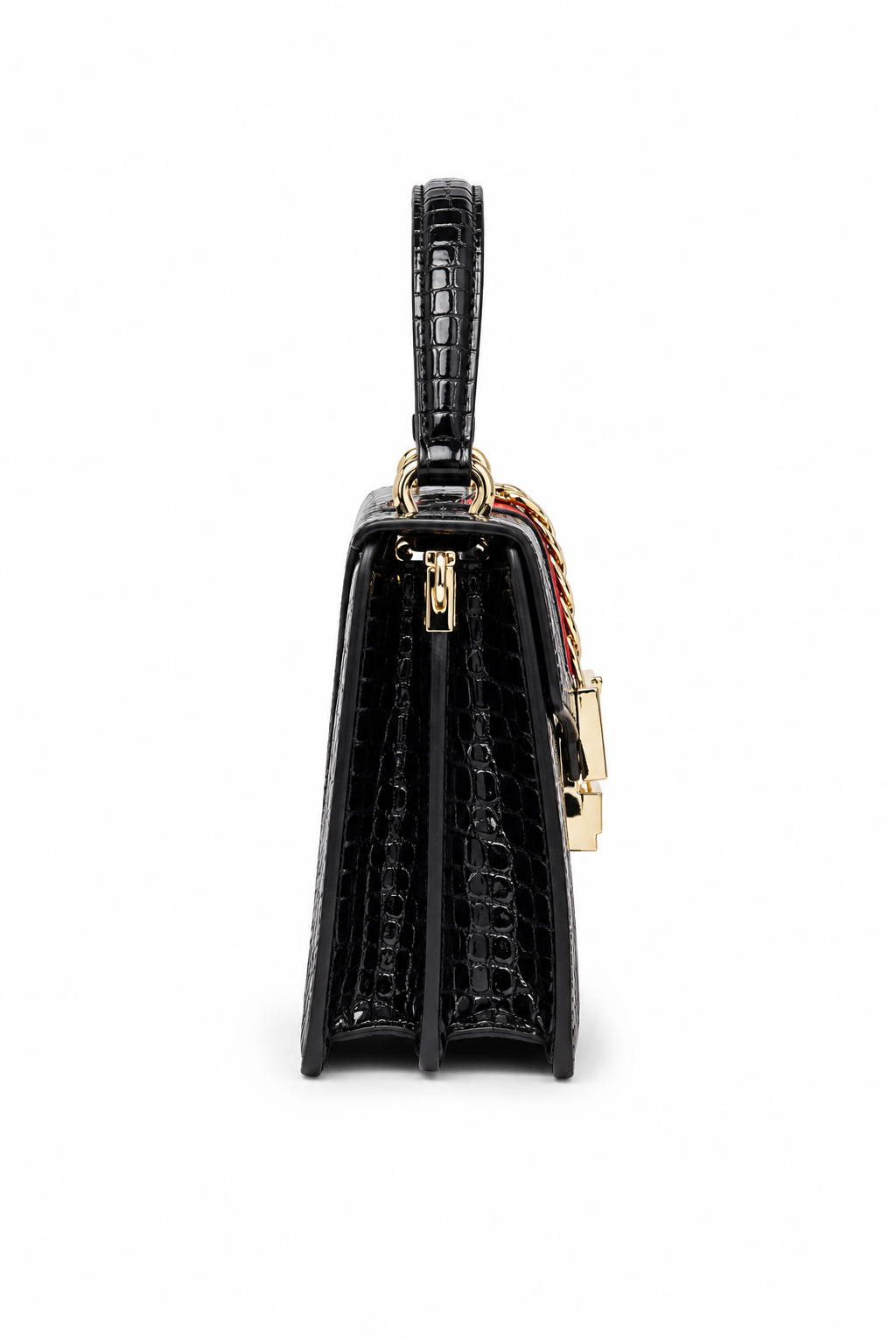 Bolsa Crossbody Croco Saint-Tropez