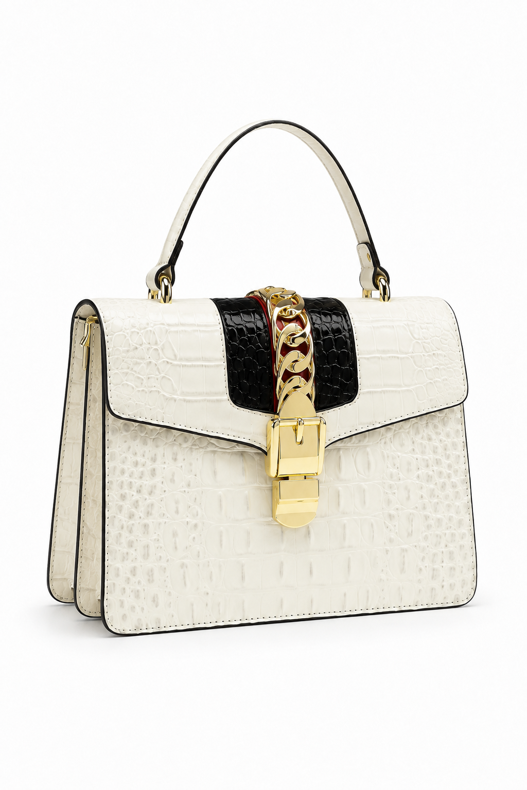 Bolsa Crossbody Croco Saint-Tropez