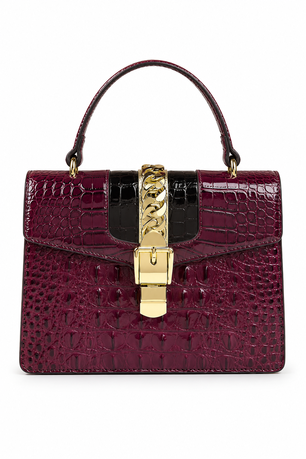 Bolsa Crossbody Croco Saint-Tropez
