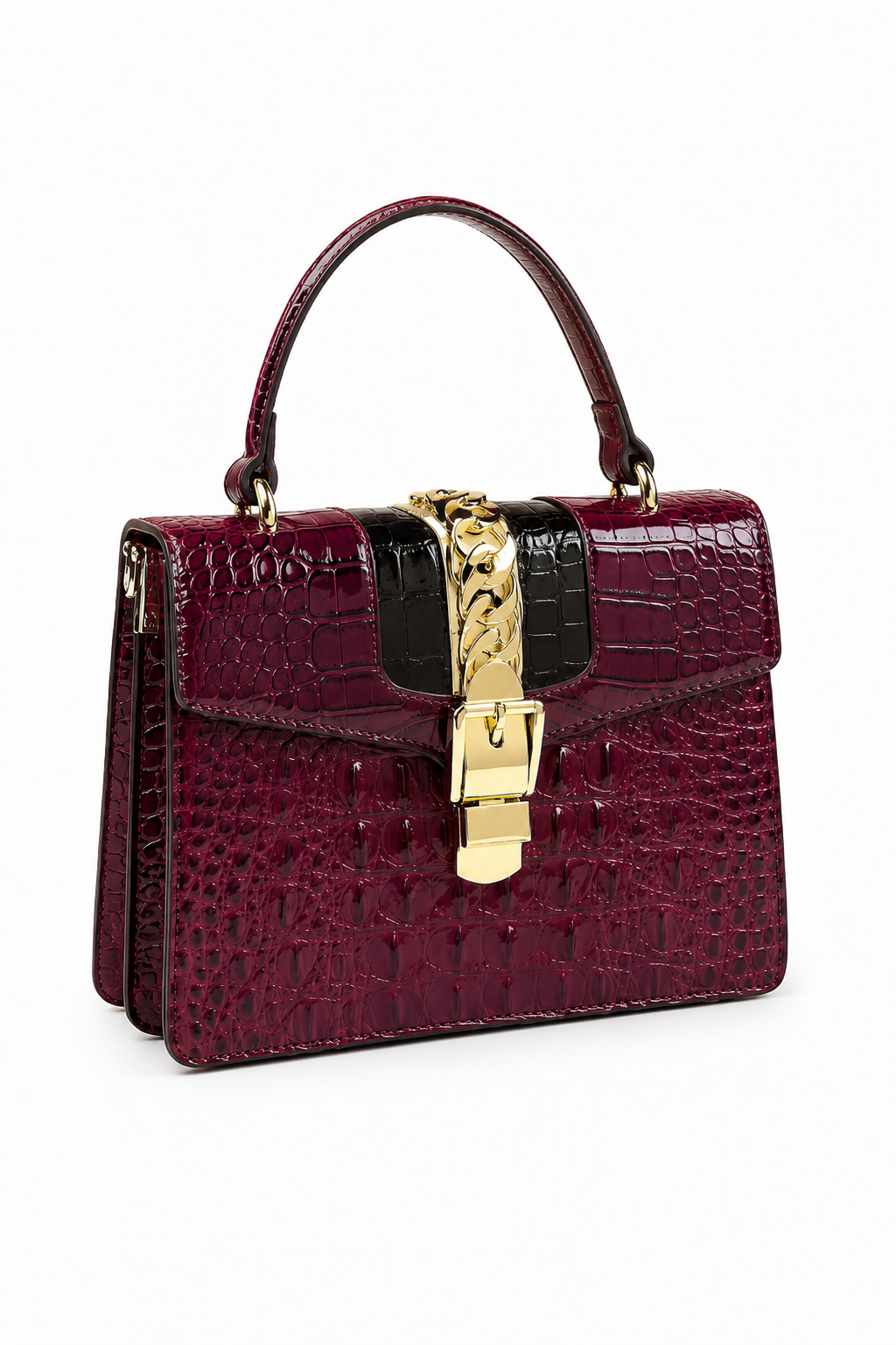 Bolsa Crossbody Croco Saint-Tropez